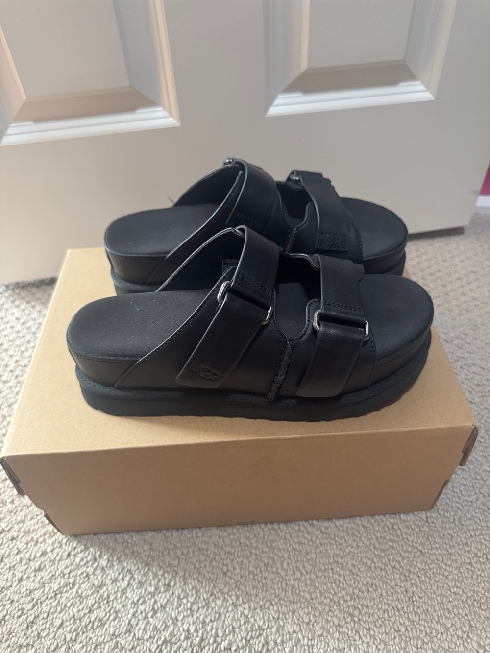 UGG Goldenstar Platform Double-Strap Slide Sandals - Picture 3 of 5